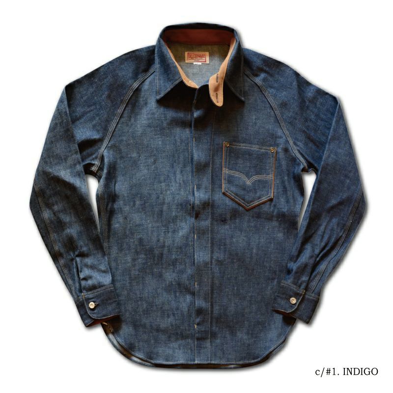 予約10定番】7640 [40s DENIM SHIRT] | デラックスウエア公式 