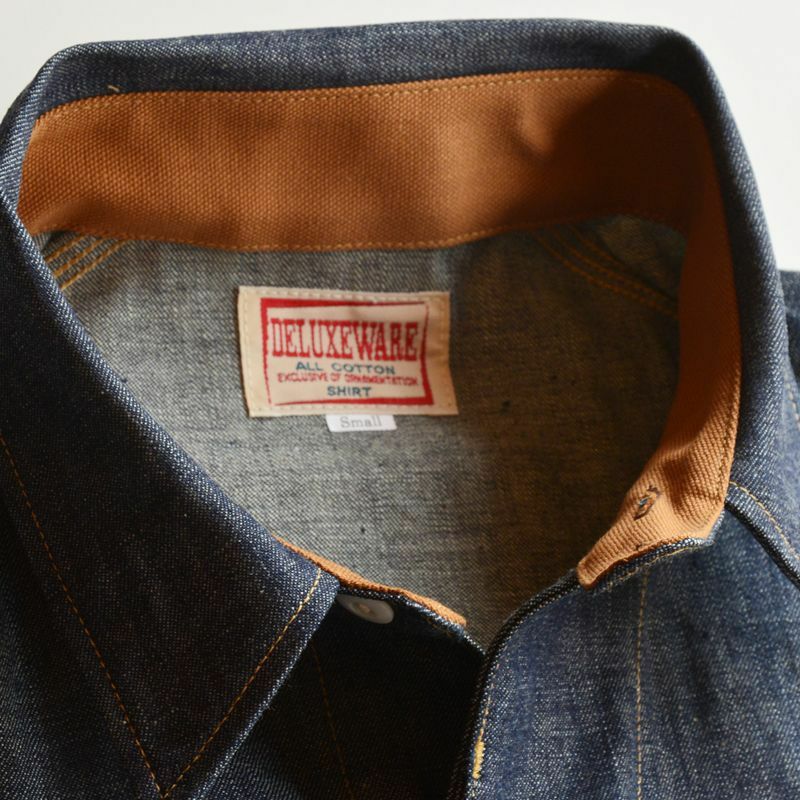 予約10定番】7640 [40s DENIM SHIRT] | デラックスウエア公式 