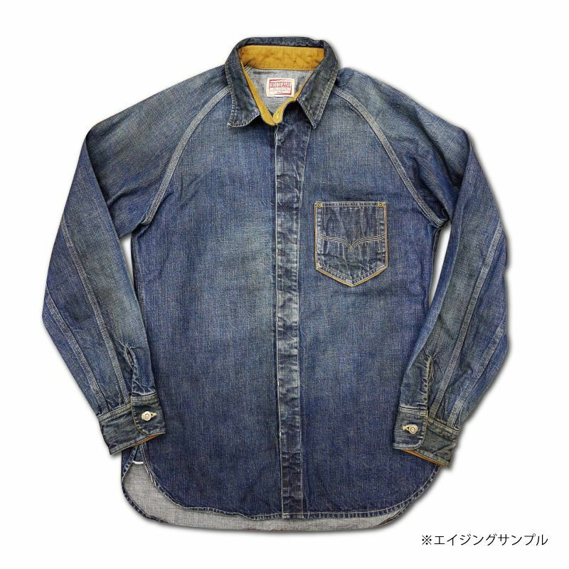 予約10定番】7640 [40s DENIM SHIRT] | デラックスウエア公式 