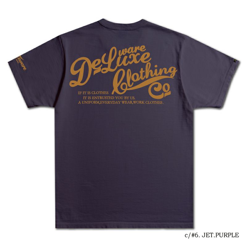 デラックスウェア　ブラックTシャツ DELUXEWARE デラックスウエア Tシャツ SDHT-00 HENLY NECK T