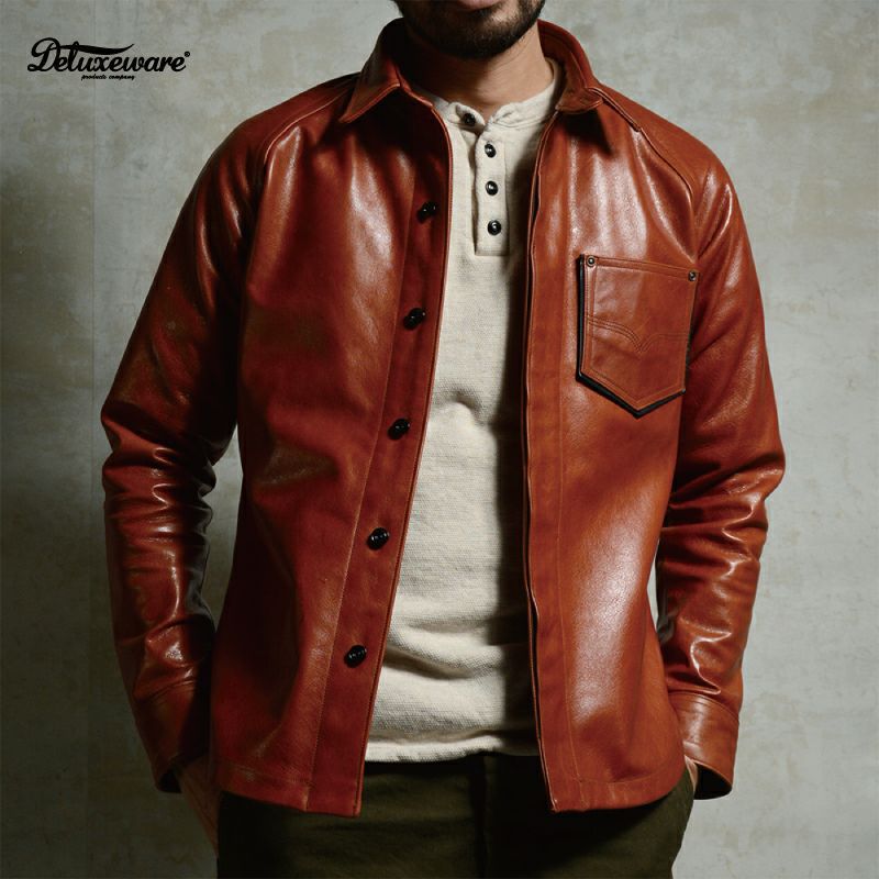7648[40s LEATHER SHIRT] | デラックスウエア公式オンラインストア