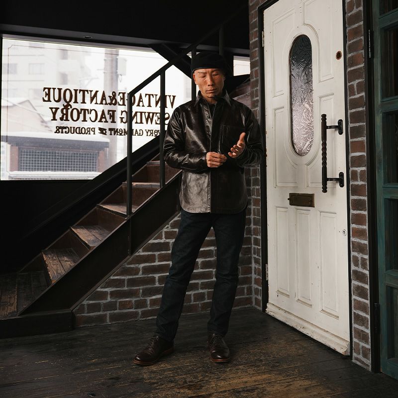 7648A[40s LEATHER SHIRT] | デラックスウエア公式オンラインストア