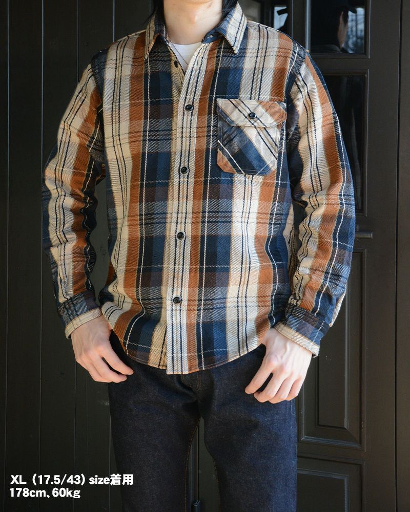 DELUXEWARE HV-53 [ORANGE CHECK] ネルシャツ L 000000001051-19-l.jpg?t=