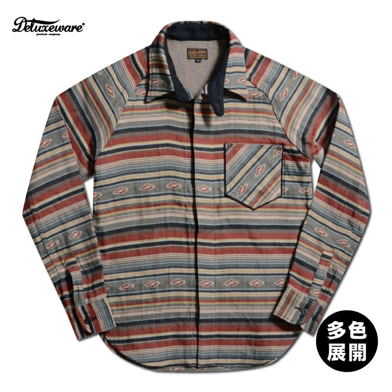 特殊3重織りファブリックによるヘビーネルシャツ