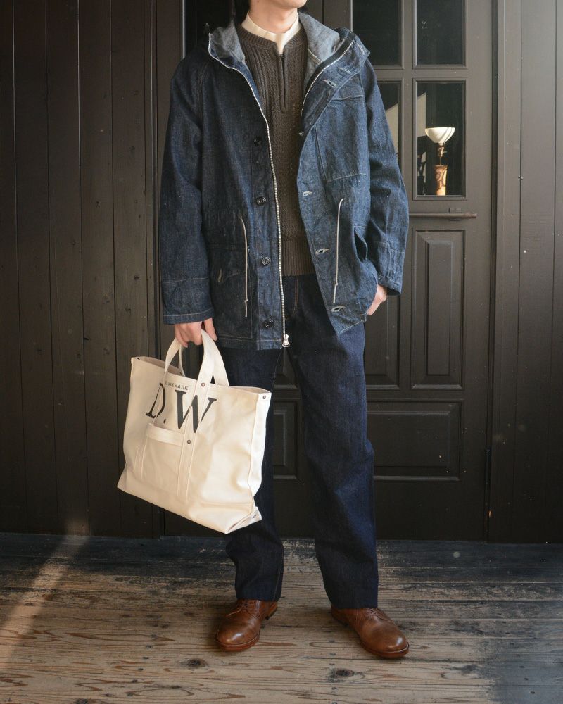 ミリタリージャケットを使用した秋冬コーデ